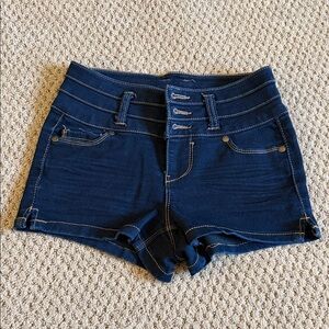 ‼️ High-Waisted Blue Denim Shorts ‼️